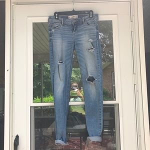 Hollister ripped jeans